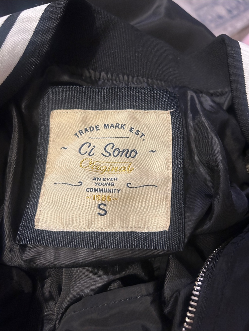 Ci Sono Jacket with Striped Trim - Picture 9 of 9
